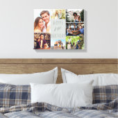 Toile Photo Collage 7 Photo Dove Grey 21e anniversaire (Insitu(Chambre))