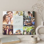 Toile Photo Collage 7 Photo Dove Grey 21e anniversaire<br><div class="desc">Dites Joyeux 21e anniversaire avec une toile enveloppée sur mesure. Le modèle photo est mis en place pour vous d'ajouter 7 de vos photos préférées qui sont affichées dans un collage photo autour de la salutation d'anniversaire. Le texte se lit simplement "Joyeux 21ème anniversaire" dans la typographie décontractée. "21ème" est...</div>