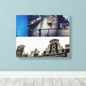 Toile Photo collage Amsterdam 2 (Insitu (Plancher de Bois))