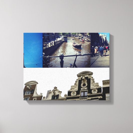 Toile Photo collage Amsterdam 2 (Recto)