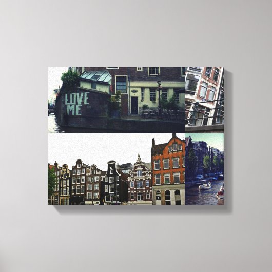 Toile Photo collage Amsterdam 3 (Recto)