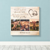 Toile Photo Collage Chien Animaux de Compagnie Perte Kee (Insitu (Plancher de Bois))