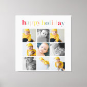Toile Photo Collage | Colorful Happy Holiday (Recto)