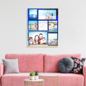 Toile Photo Collage Family Beach (Insitu(Salon))