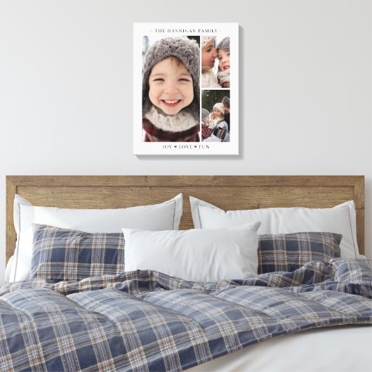 Toile Photo Collage Keepsake Heart (Insitu(Chambre))