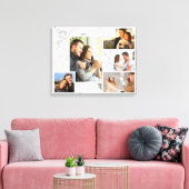 Toile Photo Collage - Love Life with You - Marbre gris (Insitu(Salon))
