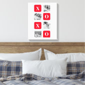 Toile Photo Collage moderne Couple et XOXO rouge (Insitu(Chambre))