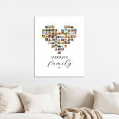 Toile Photo Collage moderne et élégant du coeur de la fa