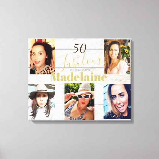 Toile Photo Collage Rustique Simple 50 Fabuleux (Recto)