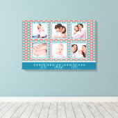 Toile Photo Collage with Decorative Fan Pattern (Insitu (Plancher de Bois))