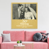 Toile Photo Confetti pour le 50e anniversaire du Mariage (Insitu(Salon))
