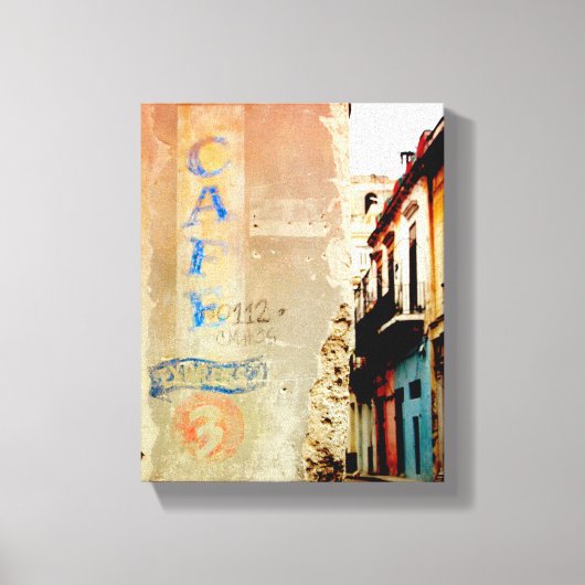 Toile Photo cubaine de la Vieille Havane | Café Expresso (Recto)