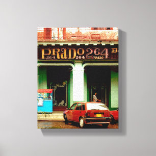 Toile Photo cubaine de la Vieille Havane   Prado 264  