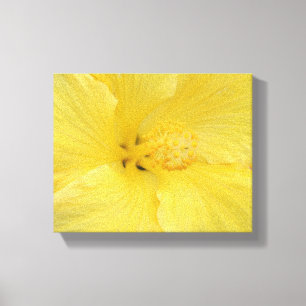 Toile Photo d'art fine d'Hibiscus jaune hawaïen