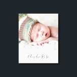 Toile PHOTO DE BÉBÉ DATE DE NAISSANCE caractères gras gr<br><div class="desc">par kat massard >>> WWW.SIMPLYSWEETPAPERIE.COM <<<</div>