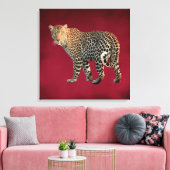 Toile Photo de chat sauvage léopard tacheté (Insitu(Salon))