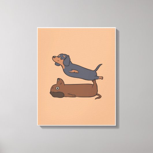 Toile Photo de chien de saucisse | Charmant chien (Recto)