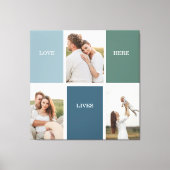 Toile Photo de collection de la famille moderne | Amour (Recto)