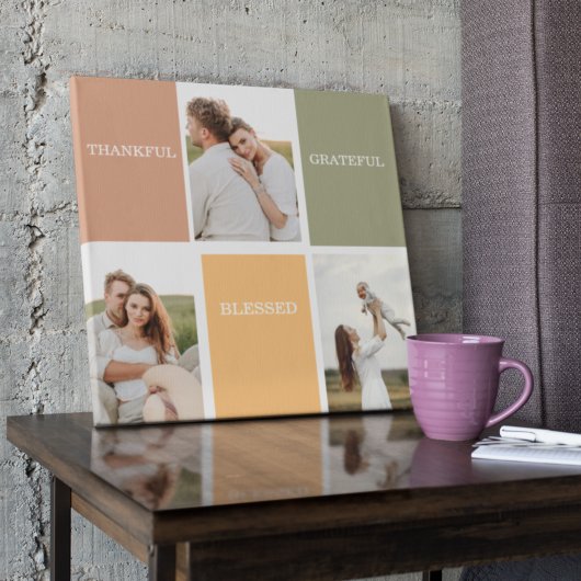 Toile Photo de collection familiale | Merci béni Gratefu