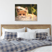 Toile Photo de Cute Little Orange Fox (Insitu(Chambre))