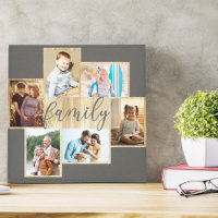 Photo de famille Collage à grains de bois Cadre gr