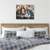 Toile Photo de famille en écriture script (Insitu(Chambre))
