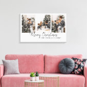 Toile Photo de famille Joyeux Noël (Insitu(Salon))