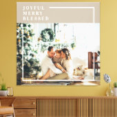 Toile Photo de famille moderne | Joyeux Joyeux Joyeux Bé (Insitu(Salon))