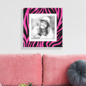Toile Photo de famille Pink Zebra (Insitu(Salon))