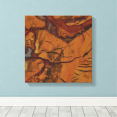 Toile Photo de jaspe rouge naturel et de quartz (Insitu (Plancher de Bois))