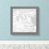 Toile Photo de la frontière carré du charbon (Insitu (Plancher de Bois))