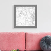 Toile Photo de la frontière carré du charbon (Insitu(Salon))