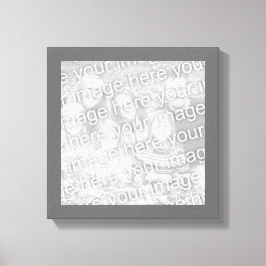 Toile Photo de la frontière carré du charbon (Recto)