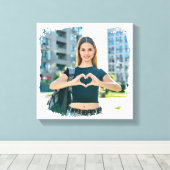 Toile Photo de la frontière moderne Grunge (Insitu (Plancher de Bois))