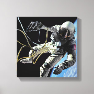 Toile Photo de la première sortie dans l'espace d'un ast