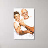 Toile Photo de l'anniversaire du Mariage de couple (Recto)