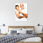 Toile Photo de l'anniversaire du Mariage de couple (Insitu(Chambre))