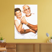 Toile Photo de l'anniversaire du Mariage de couple (Insitu(Salon))