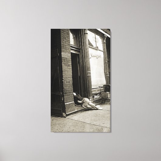 TOILE PHOTO DE L'ÈRE DE LA DÉPRESSION DE L'EFFONDREMENT (Recto)