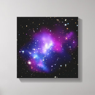 Toile Photo de l'espace extra-atmosphérique de l'amas de