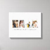 Toile Photo de Mama Collage 4 Photos | Cadeau de la fête (Recto)