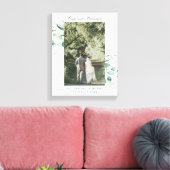 Toile Photo de mariage avec une verdure élégante d'eucal (Insitu(Salon))