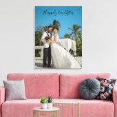 Toile Photo de mariage Heureux à tout jamais Ajouter dat (Insitu(Salon))