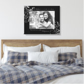 Toile Photo de Modèle photo floral noir et blanc (Insitu(Chambre))