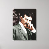 Toile Photo de Nikola Tesla à l'âge de 40 ans (Recto)