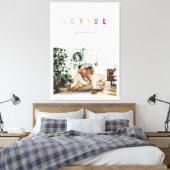 Toile Photo de Noël simple et moderne | Joyeuses vacance (Insitu(Chambre))