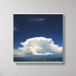 Toile Photo de nuage blanc et duveteux