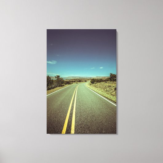 Toile Photo de paysage de road trip (Recto)