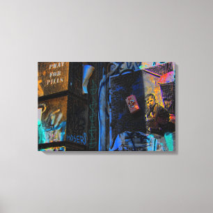 Toile Photo de rue de graffiti de New York City