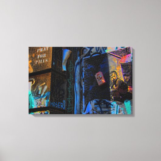 Toile Photo de rue Graffiti de New York (Recto)